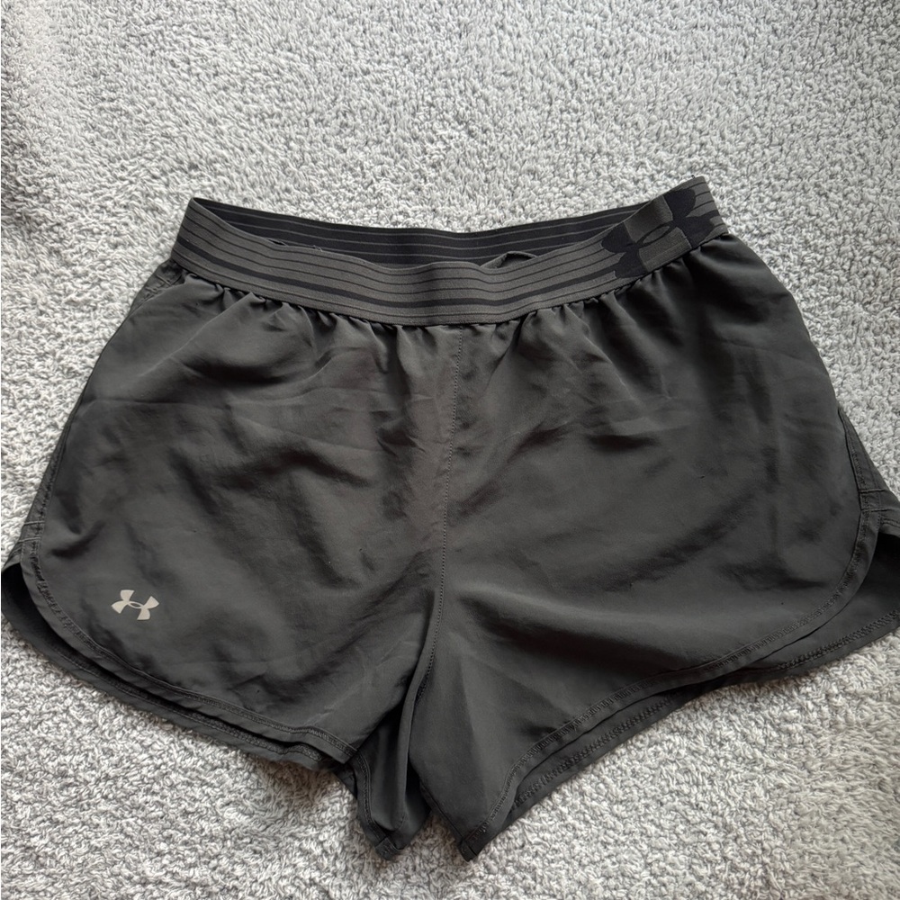 Under Armour Charcoal Gray Athletic Shorts Heat Gear Performance